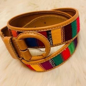 Multicolor Leather Belt  -Large
